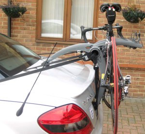 Convertible Car Bike Rack - shown on Mercedes Benz SLK