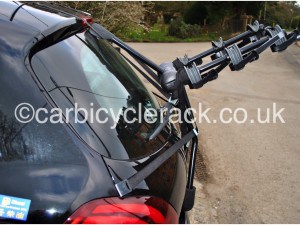 Hatchback bike rack side view