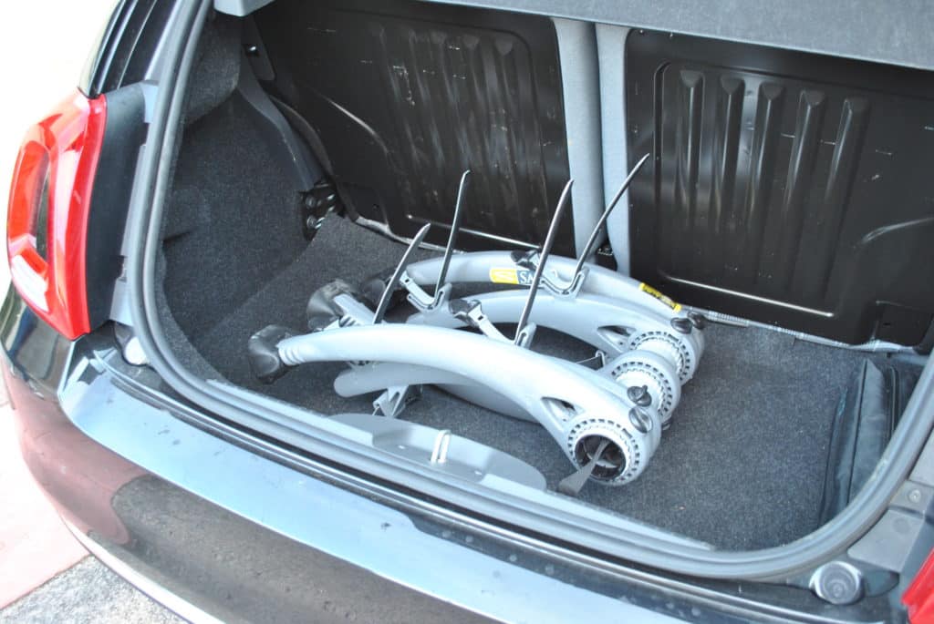 Nissan Note Bike Rack fits into boot
