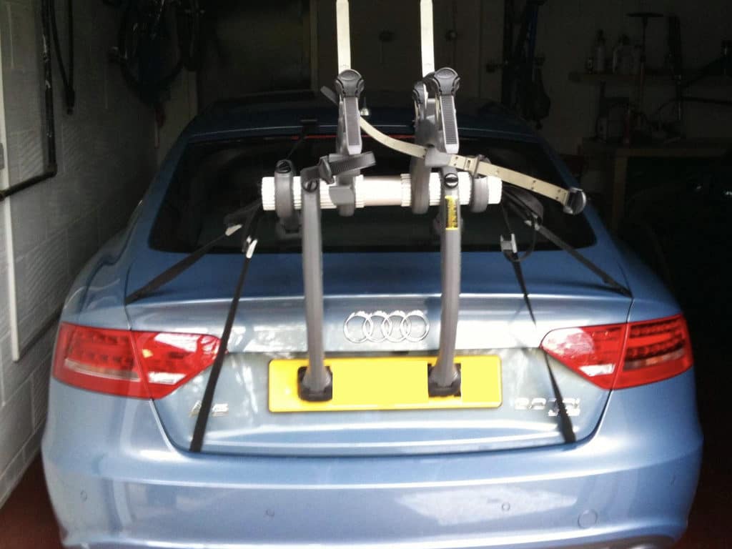 Renault Megane Coupe Bike Rack fitted to audi a5 coupe